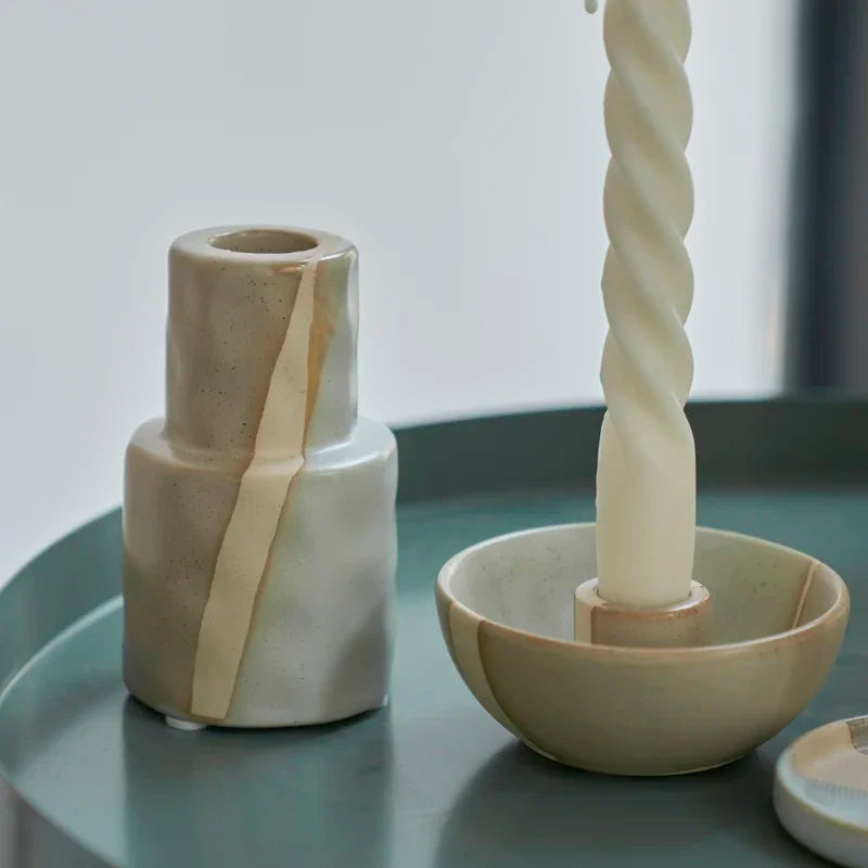 Bougeoirs Argile — céramique mate