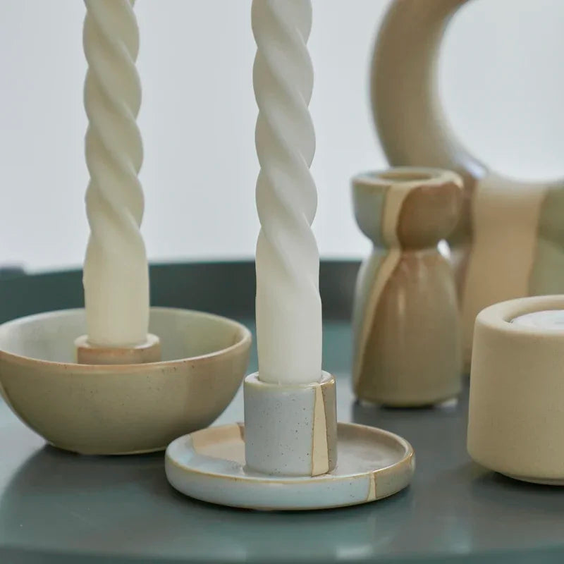 Bougeoirs Argile — céramique mate