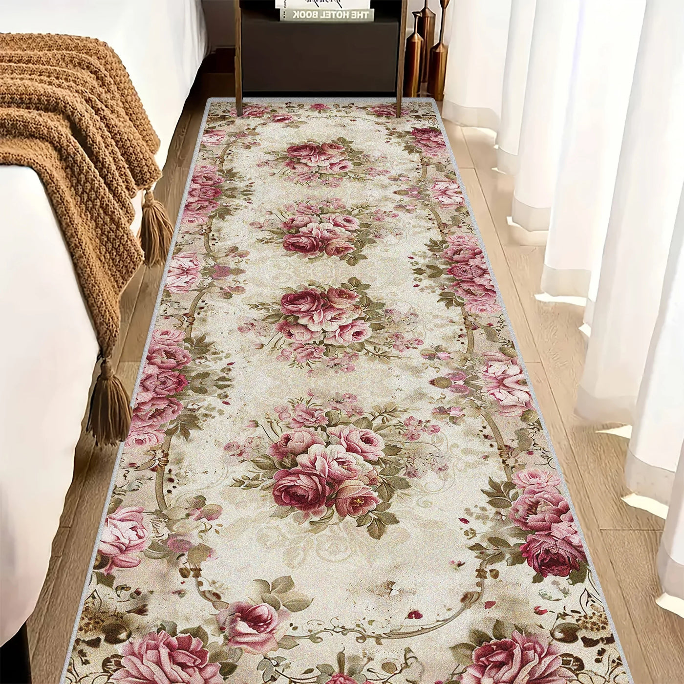 Tapis Fleurs anciennes — antidérapant