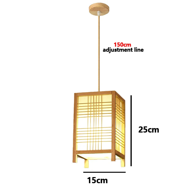 Suspension Canopée — rotin et bambou tressés