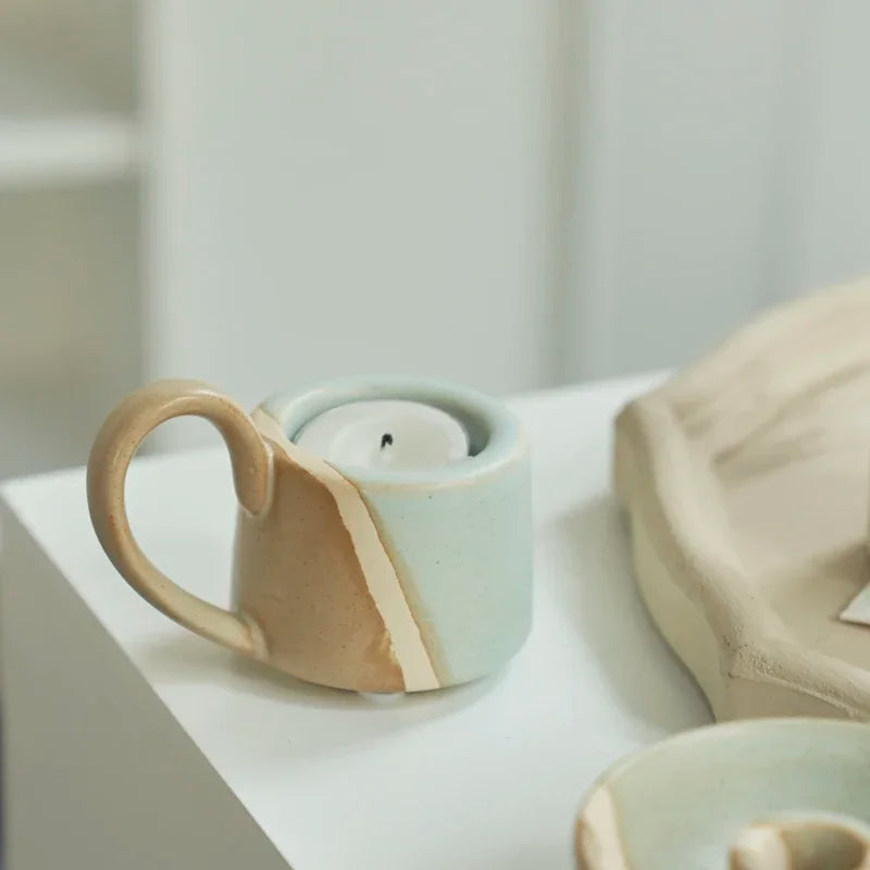 Bougeoirs Argile — céramique mate